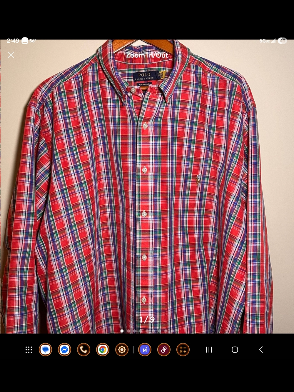 Ralph Lauren Red Plaid Button-Down Shirt